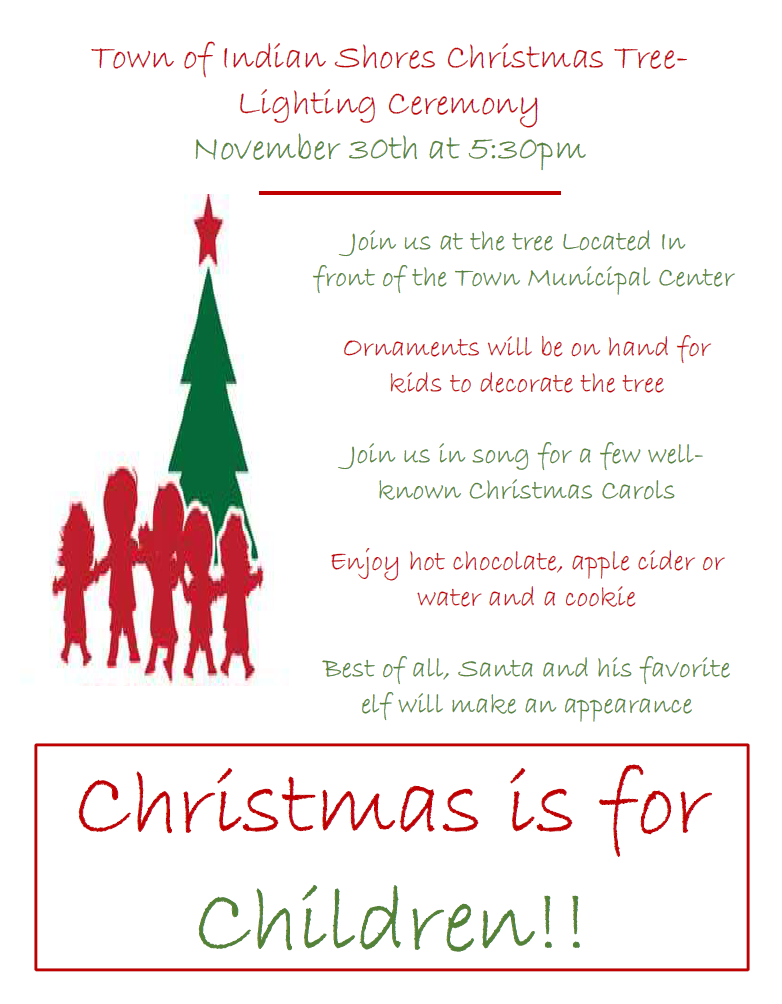 2018 Christmas Tree Lighting Flyer