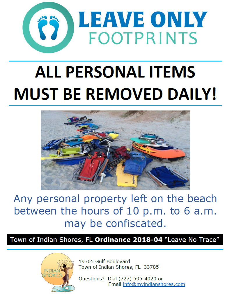 Leave No Trace on the Beach flyer