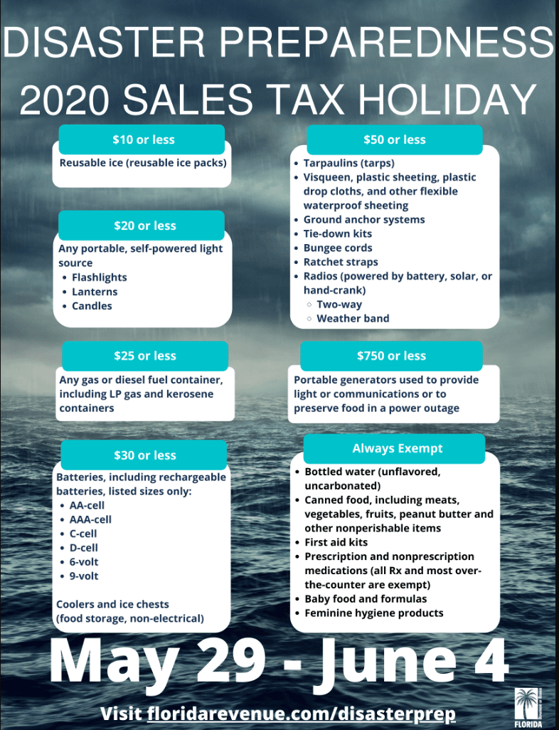 2020 Tax Holiday Poster
