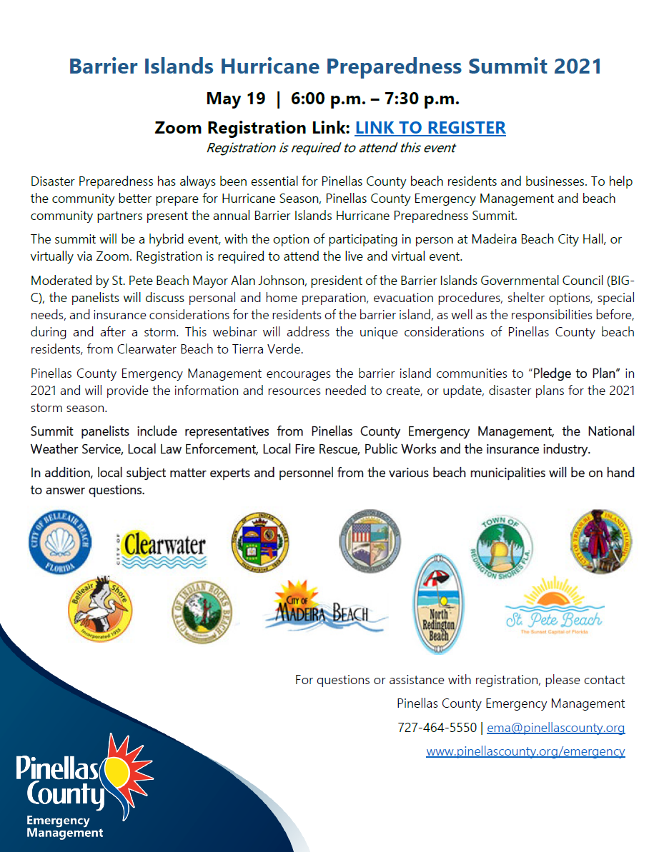 2021 Pinellas County Barrier Islands Hurricane Summit