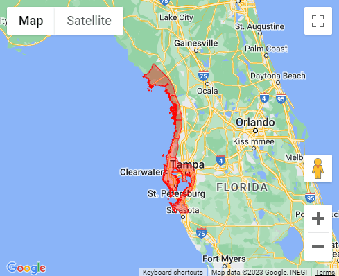 Coast Flood Watch Map