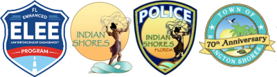 ELEE, Indian Shores, Indian Shores PD, Redington Shores logos